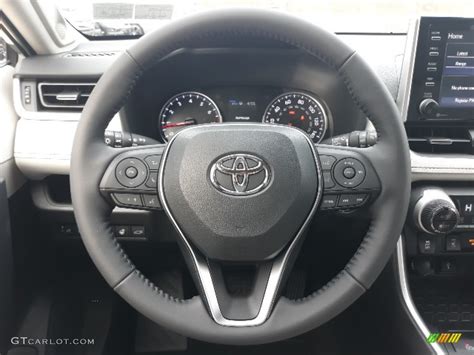 2020 Toyota RAV4 XLE Premium AWD Light Gray Steering Wheel Photo