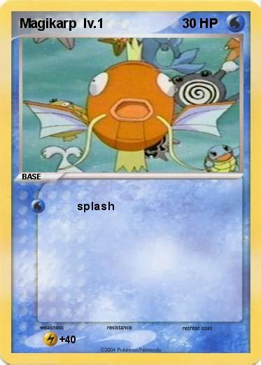 Pokémon Magikarp Lv 1 1 1 Splash My Pokemon Card