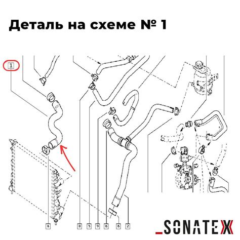 Патрубок радиатора ВЕРХНИЙ Ларгус Логан Сандеро К7М 8 клапанный