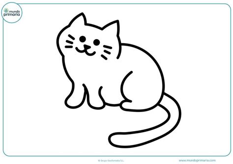 Dibujos de gatos para imprimir y colorear - Mundo Primaria | Gatito ...