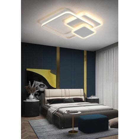 Plafoniera Led Luce Calda Lampadario Quadrati Watt Quadrato Moderno