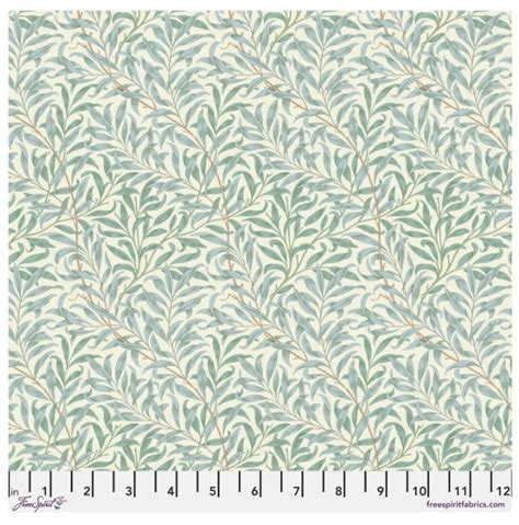 Willow Bough Cream Thameside Fabric Remnant L X W Cotton