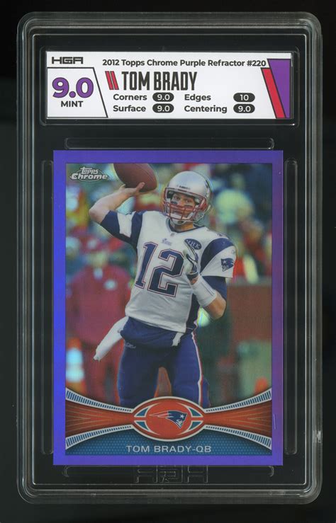 Topps Chrome Purple Refractor Tom Brady For Sale