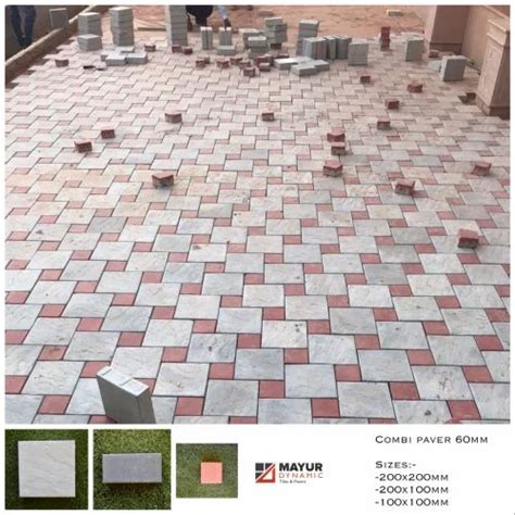 Flooring Concrete Combi Reflective Paver Block For Pavement Thickness