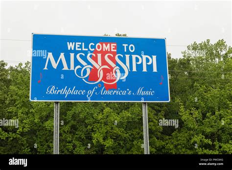 Welcome To Mississippi Sign Hi Res Stock Photography And Images Alamy