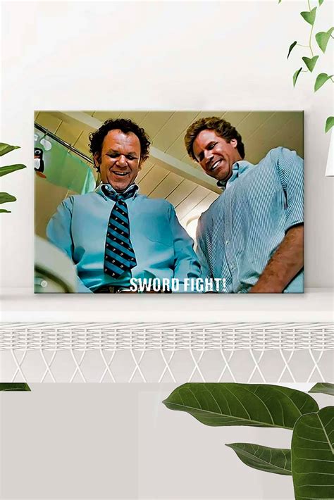 Step Brothers Sword Fight Scene Bathroom Art The Toilet Etsy