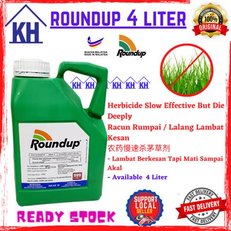 Roundup Monsanto L Glyphosate Herbicide Weed Killer Racun Rumpai