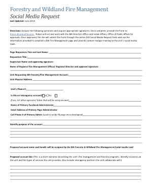 Fillable Online Forestry And Wildland Fire Management BIA Wildland