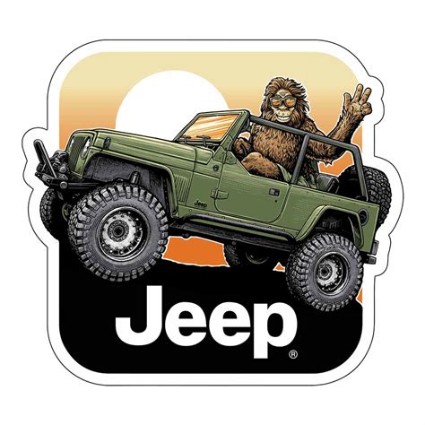 Jeep Sasquatch Sticker Jedco