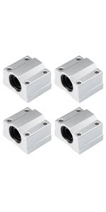 Uxcell 12mm Linear Ball Bearings LM12UU Extra Long Round Flange