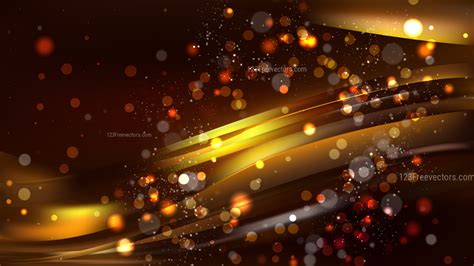 Black Gold Bokeh Light Background Vector