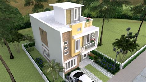 Small Storey House Design With Rooftop