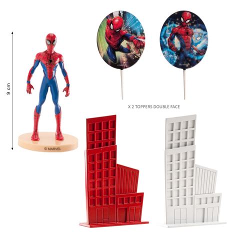 Kit De D Coration Pour G Teaux D Anniversaire Spiderman F Erie Cake