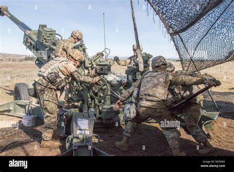 Soldiers Of A Battery 1 37 Field Artillery Hone Their Artillery