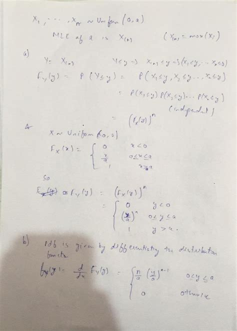 Let X1 X2 Xn Be A Random Sample From A Uniform Distribution On The