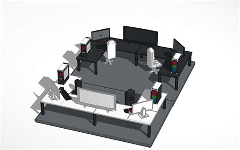 3d Design Gaming Setup Tinkercad