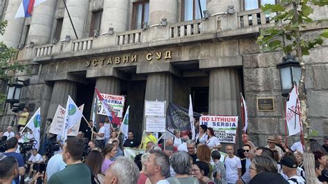 Video Foto Protest Ispred Ustavnog Suda Zbog Projekta Jadar