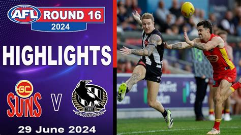 HIGHLIGHTS Gold Coast Suns V Collingwood Magpies 2024 AFL YouTube