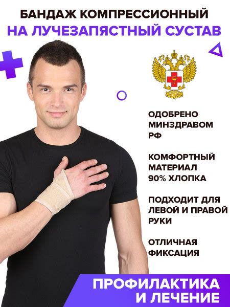 Бандаж на лучезапястный сустав, бандаж для руки, ортез лучезапястный ...