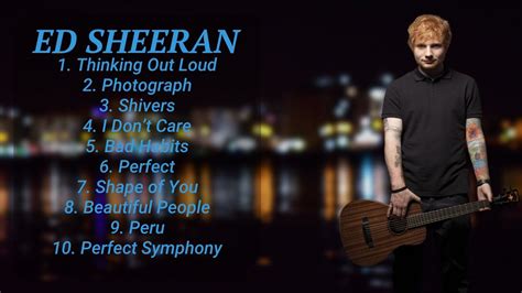 Ed Sheeran Most Popular Hits Playlist Greatest Hits YouTube