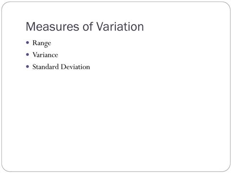 Ppt Measures Of Variation Powerpoint Presentation Free Download Id4554985