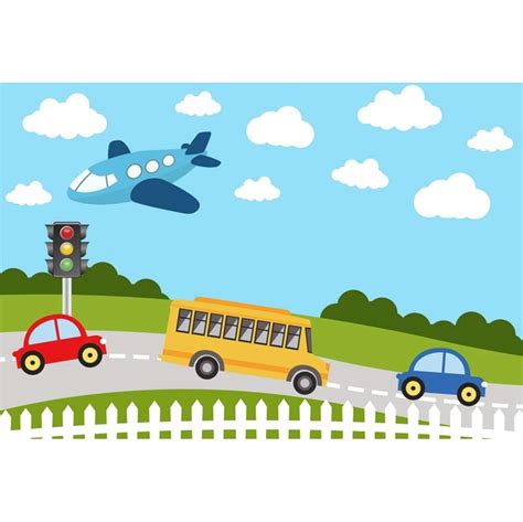 Kids Transportation Background