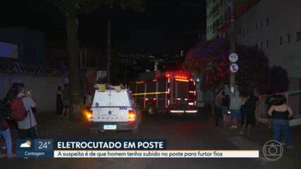 Vídeo Homem morre eletrocutado após subir em poste de energia no