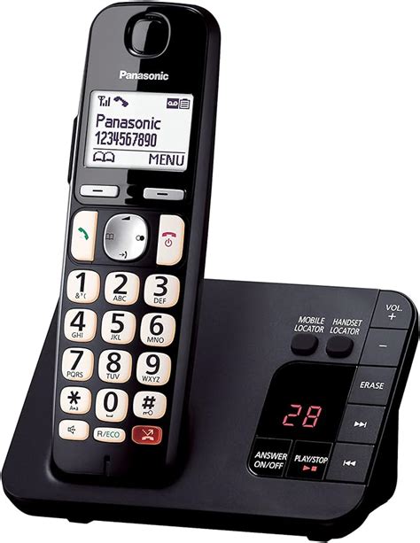 Panasonic KX TGE820EB Digital Cordless Phone About 40 Minutes