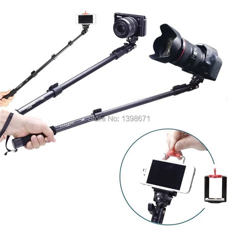 Gopro Selfie Stick Camera Tripod with Clip Holder YUNTENG C188 Extendable Selfie Monopod For ...