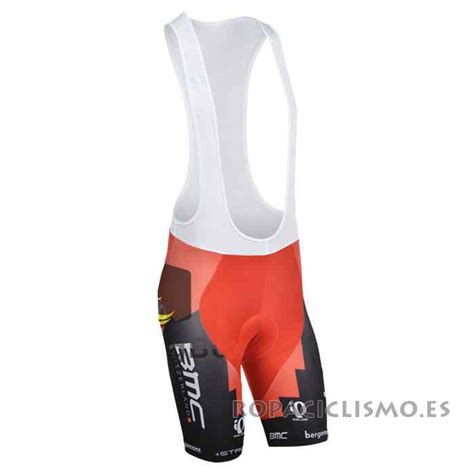 Maillot Bmc Rojo Tirantes Mangas Cortas