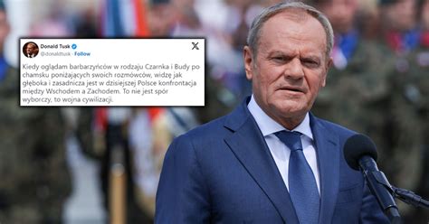 Awantura w programie na żywo Donald Tusk reaguje na słowa Przemysława