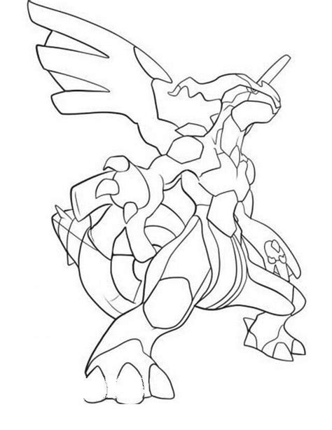 Pineux Destin Turbine Coloriage Pokemon Zekrom Et Reshiram A Imprimer