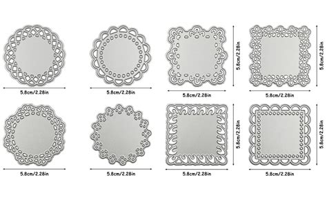 Senhai Lot De Matrices De D Coupe Rondes Et Carr Es En M Tal Pour La