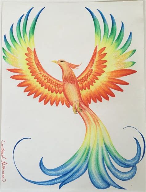 prismacolor phoenix drawing     phoenix drawing phoenix artwork phoenix tattoo design