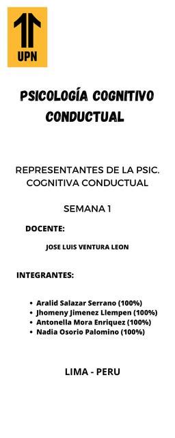 Psicología cognitivo conductual uDocz