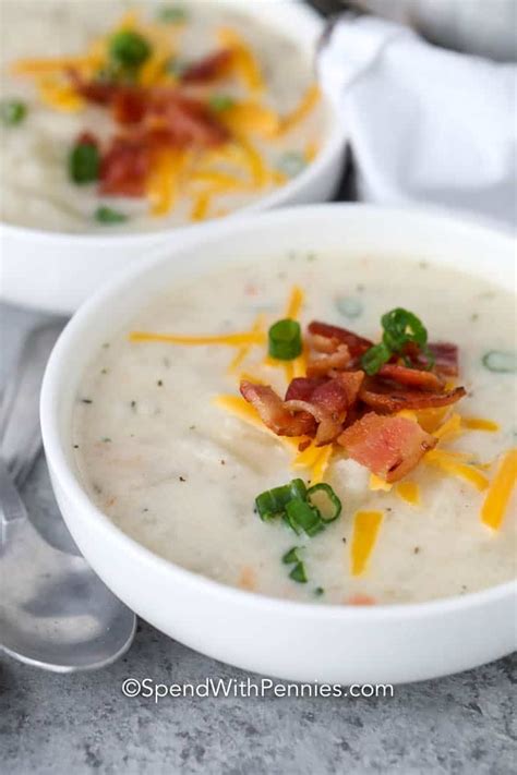 Instant Pot Potato Soup {Super Easy!} - Spend With Pennies