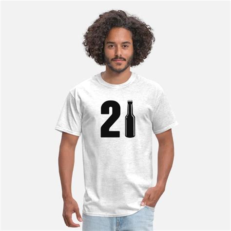 Just Turned 21 Beer Bottle 21st Birthday Mens T Shirt Spreadshirt