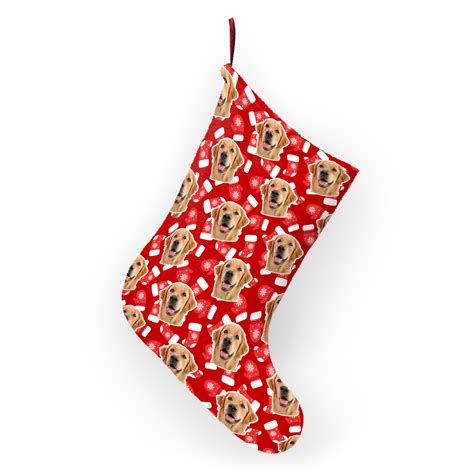 Personalized Christmas Stockings With Dog Photo | Dog Mom Hub