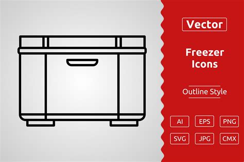 Vector Freezer Outline Icon Design Graphic by Muhammad Atiq · Creative ...