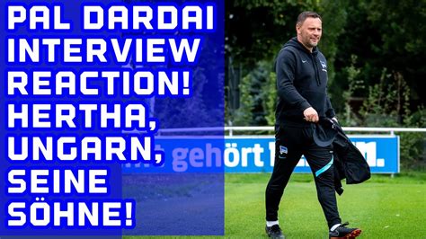 Pal Dardai Interview Reaction Bei Wettbasis Ber Hertha Bsc Marton