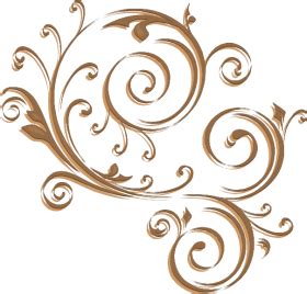 Gold Swirl Design Png PNG Image With Transparent Background TOPpng