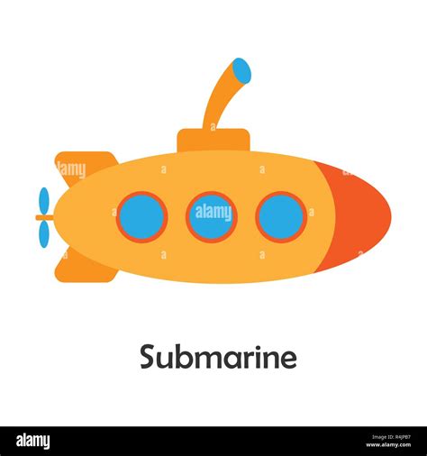 Submarino En Estilo De Dibujos Animados Una Tarjeta De Transporte Para