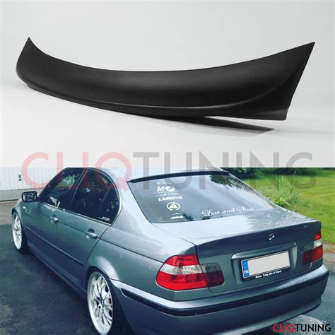 BMW E46 SEDAN CSL STYLE WING SPOILER 4door Rear Trunk Lip For Drift