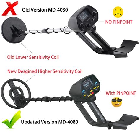 High Sensitivity Underground Metal Detector MD 4080 Waterproof Pinpoint