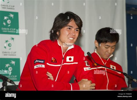 Davis Cup - First Practice Day - Press Conference Featuring: Taro ...