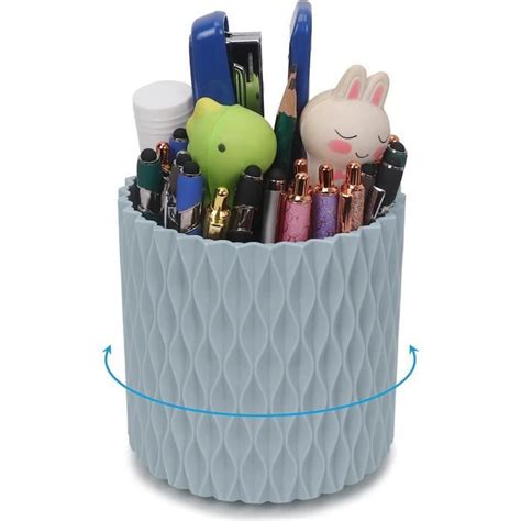 Porte Crayon Rotatif Pour Bureau Rotation À 360 Degrés Porte Stylo