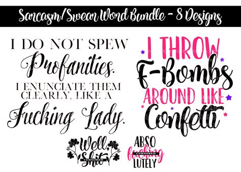 Sarcastic Bundle Funny Adult Quotes Sassy Svg Bundle Etsy