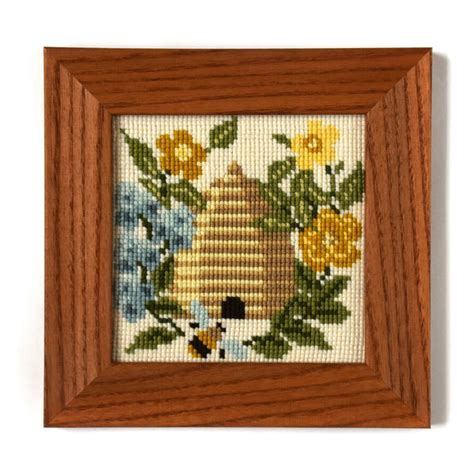 The Beekeeper Mini Needlepoint Kit Elizabeth Bradley Design