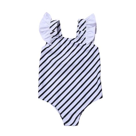 Newborn Kids Striped 2018 New Swim Wear Swim Suits Ruffles Summer ...