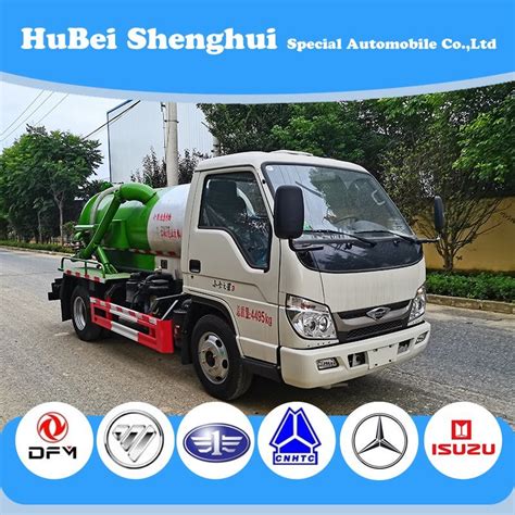 Foton Mini3 Factory Directly Sale 2 5cbm Sewage Suction Truck With